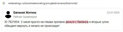 Отзыв о конторе Pin-Up Bet отыскан на интернет-ресурсе metaratings ru